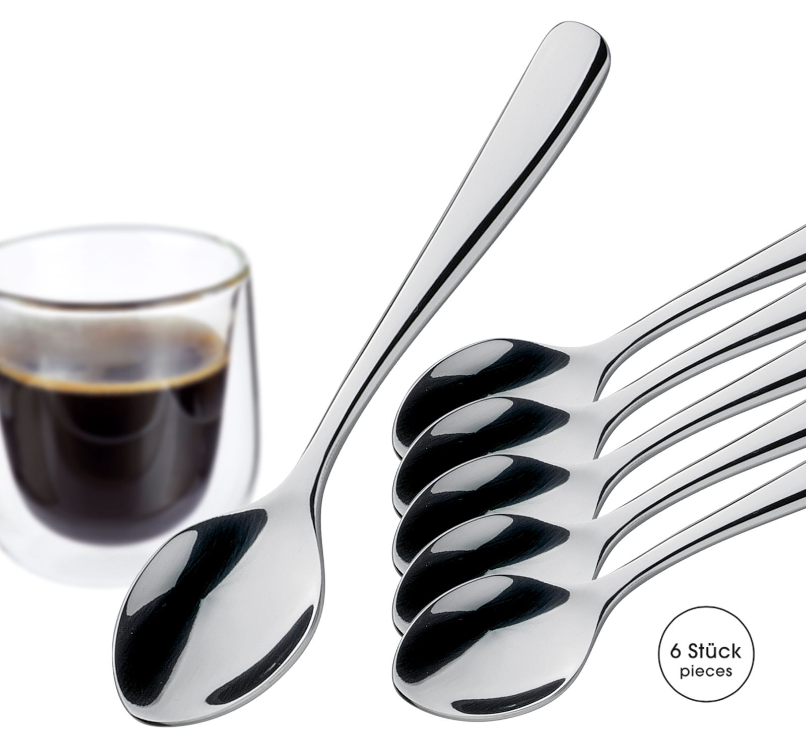 125306_ ROMA lžička na espresso - sada 6 ks od CILIO